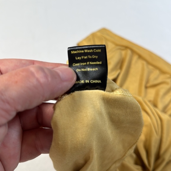 POL Gold Yellow Sleeveless Tank Top Small Vintage Distressed Trashed Look - Picture 10 of 10